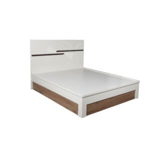 brown white doublebed