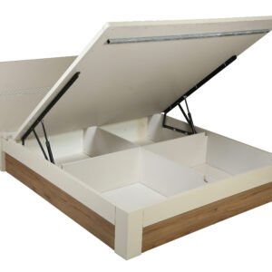 cream doublebed storage