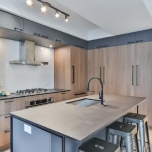 wooden modular kitchen