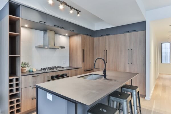 wooden modular kitchen