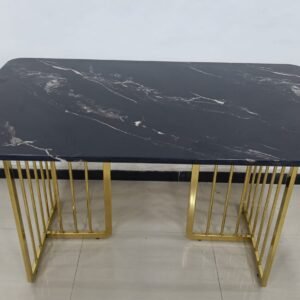 black marble top