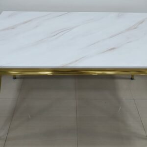 white marble top with sleek legs